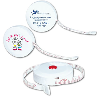LL496s White Styleline Round Tape Measure (QTY( 250 Tape Measu