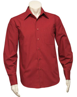SH840 – Mens Long Sleeve Manhattan Stripe Shirt