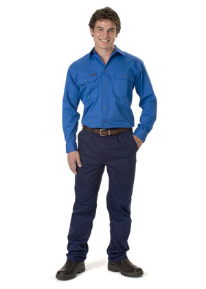Bisley Drill Shirt Long Sleeve
