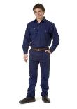 Bisley Gusset Cuff Cargo Drill Shirt Long Sleeve